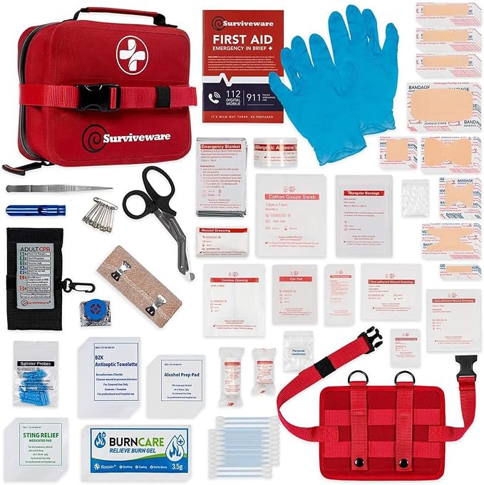 Surviveware Waterproof Premium Survival First Aid Kit - Image 2