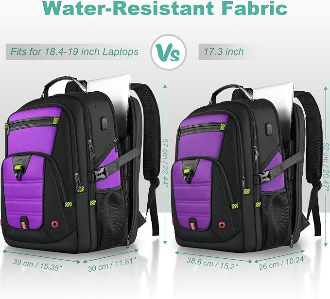 Z-MGKISS Extra Large Laptop Backpack, Water-Resistant 18.4-19 Inch Travel - Image 2