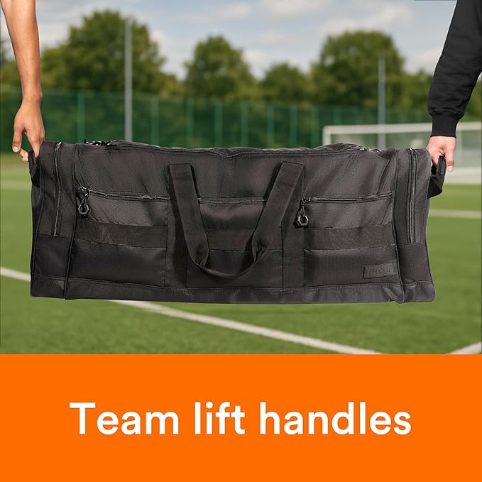 Fitdom 140L 38" Heavy Duty Extra Large Sports Equipment Duffle Bag - Image 6