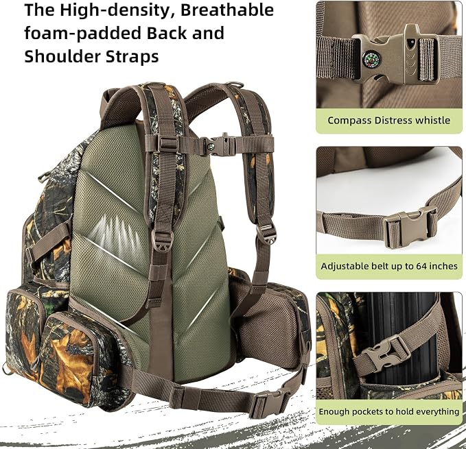 hunting backpack for men Waterproof Camo Hunting Pack gifts for men hunting - Image 5