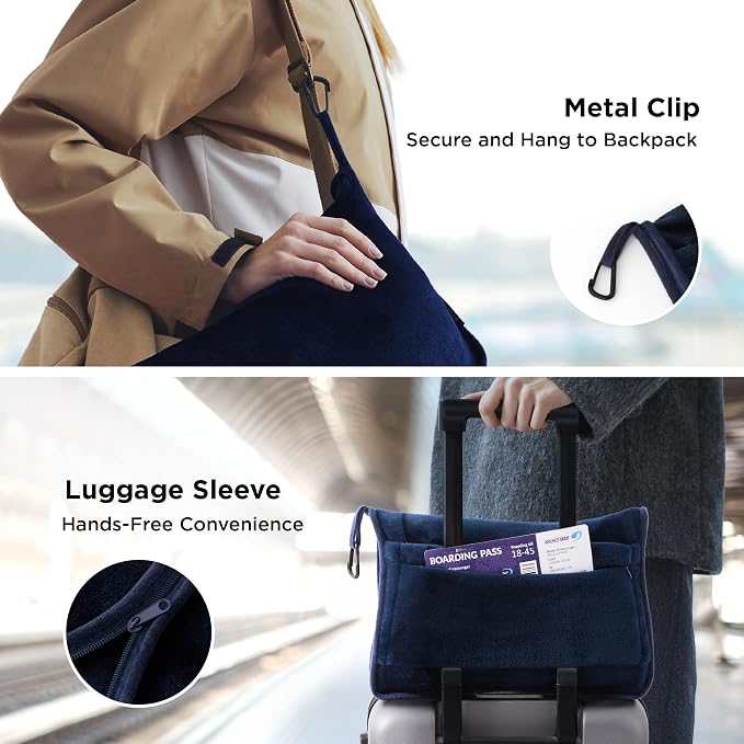Bedsure Travel Blanket Airplane Compact - Image 3