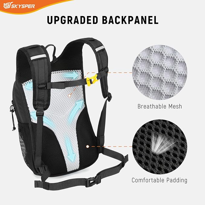 SKYSPER Hiking Backpack 15L Lightweight Walking Daypack - Image 3
