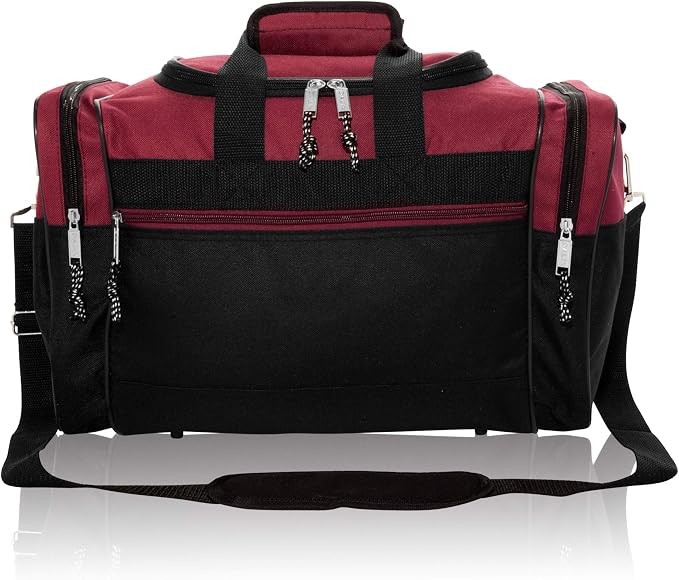 DALIX 17" Blank Duffle Bag Duffel Bag Travel Size Sports Durable Gym Bag - Image 2