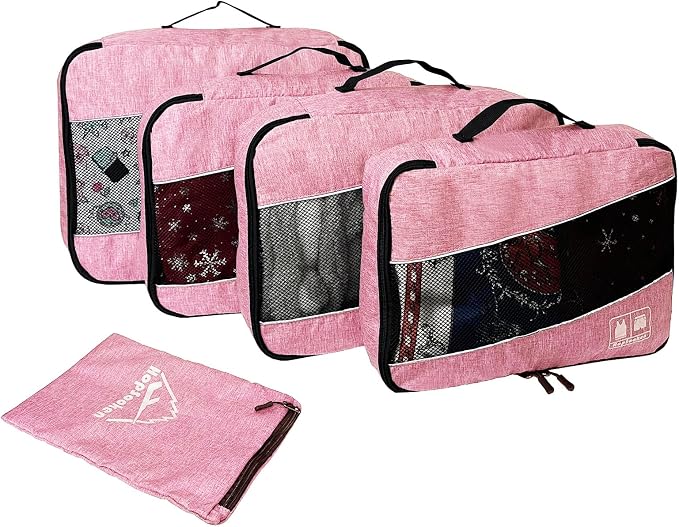 5 Set Packing Cubes for Travel Large Suitcase Luggage Organizer Bags Travel - Image 3