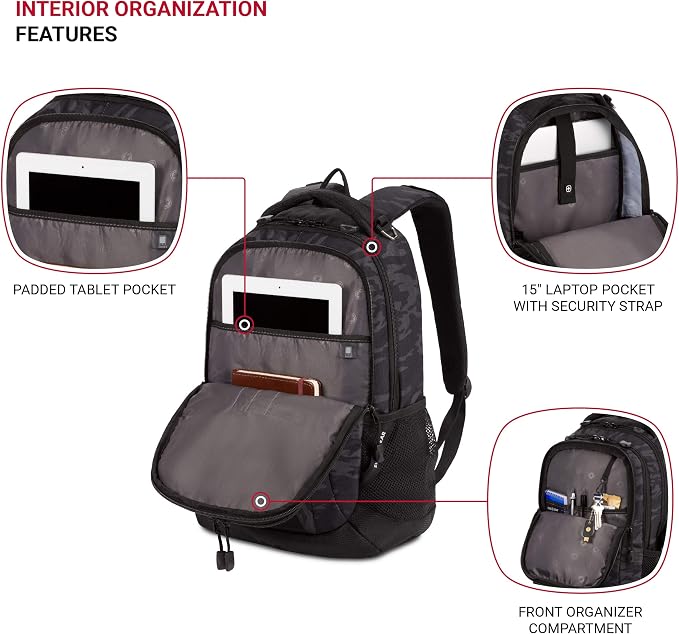 SwissGear Cecil 5505 Laptop Backpack - Image 4