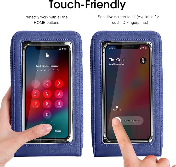 Crossbody Cellphone Purse Women Touch Screen Bag RFID Blocking Wallet Handbag - Image 3