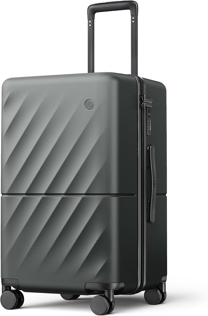 NINETYGO Trunk Luggage 22 Inch, Small Checked Luggage by NINETYGO