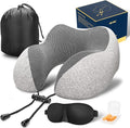 MLVOC Travel Pillow 100% Pure Memory Foam Neck Pillow, Comfortable & Breathable by ProfessionalMemoryFoamProductsManufacturers
