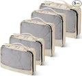 5 Pcs Packing Cubes for Suitcase Large Travel Cubes Carry on Luggage Organizer by Bulyoou