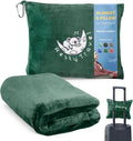 Resty 65"x40" Traveling Airplane Blanket, Forest Green – Lightweight, Velvety by Resty