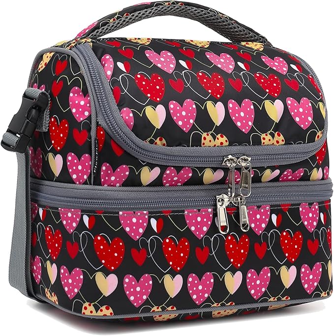 FlowFly Double Decker Cooler Insulated Lunch Bag Large Tote by FlowFly