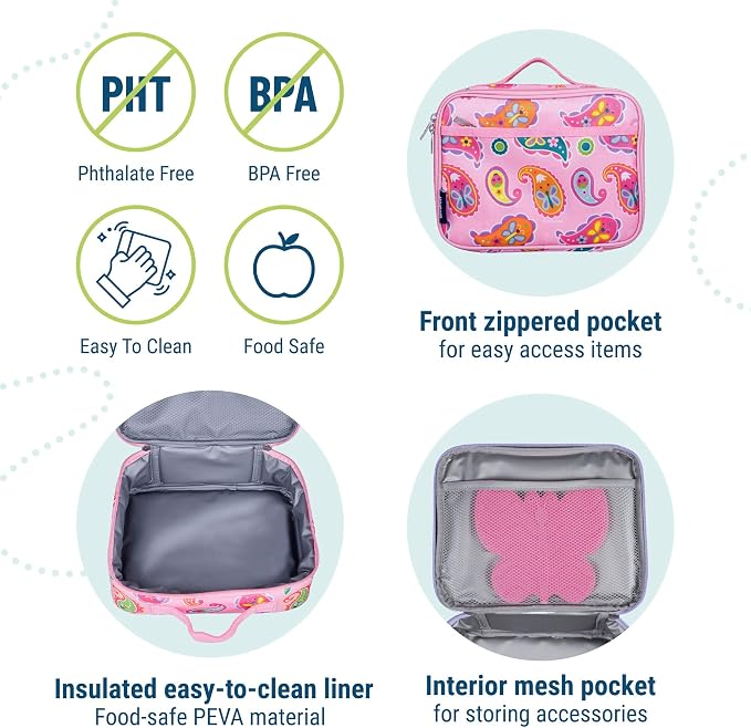 Wildkin Kids Insulated Lunch Box – Durable and Reusable - Image 4