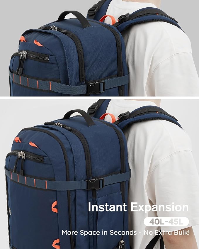 Tolaccea Travel Laptop Backpack, TSA Flight Approved Carry On Travel Duffel - Image 4