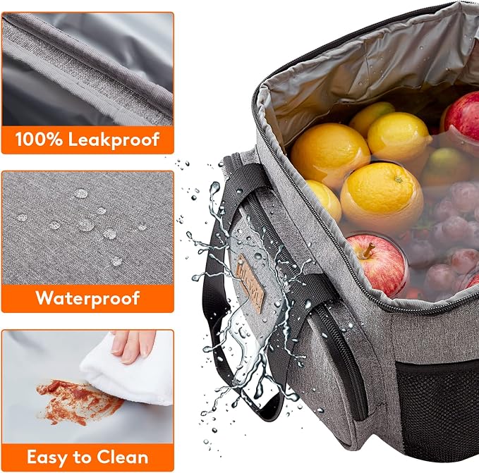 Lifewit Large Lunch Bag Insulated Lunch Box Soft Cooler Cooling Tote - Image 4