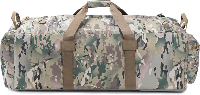 Large Military Duffle Bag Tactical Gear Load Out Bag Deployment Cargo Bag - Image 4