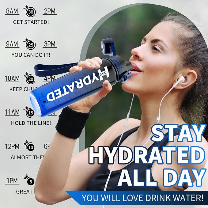 Water Bottle, 32 oz Motivational Water Bottles - Image 4