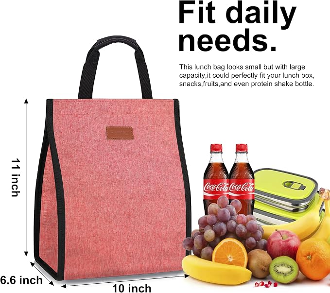 Lunch Bags for Women Insulated Reusable Lunch Tote - Image 2