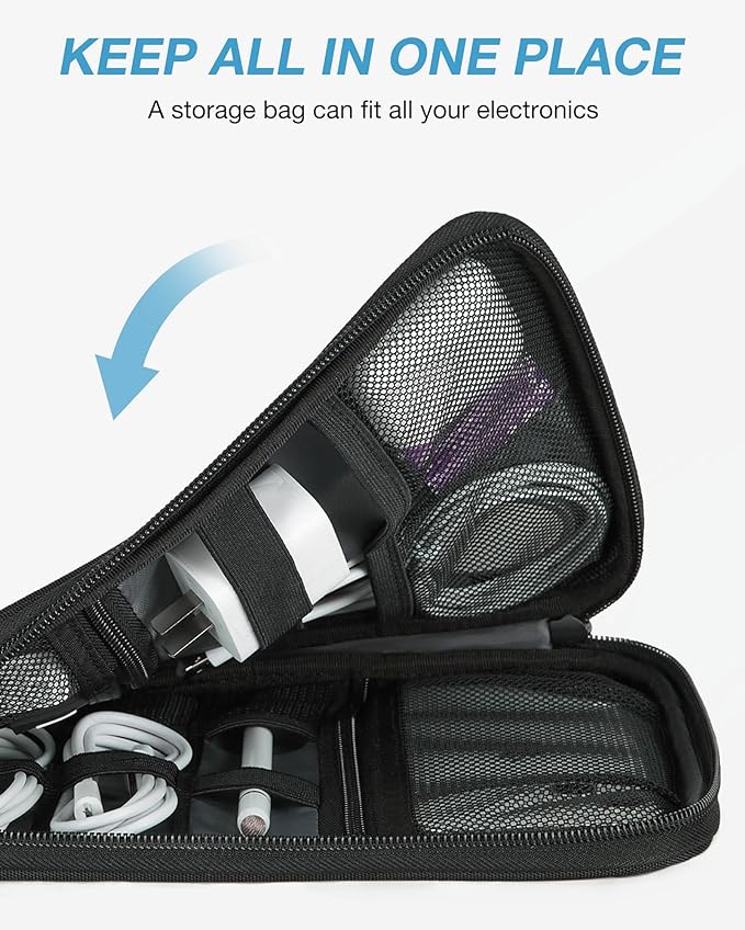 BAGSMART Electronics Travel Organizer Case, Tech Accessories Cord Storage Bag - Image 6