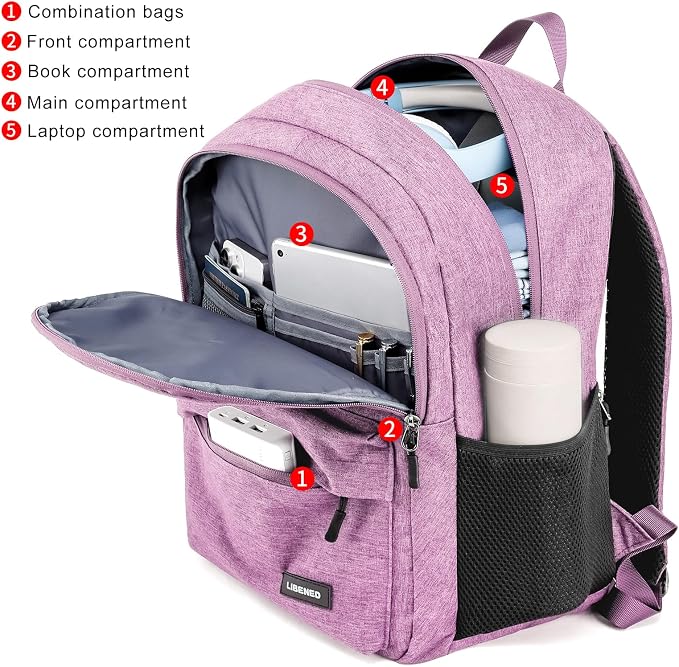 School Backpack for Teen Girls, Cute College Backpacks for Women Students - Image 2