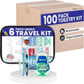 Trektote 6-Piece Travel Size Toothbrush and Toothpaste Set by Trektote