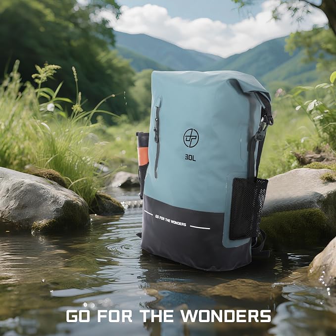 UPWELL 30L Waterproof Dry Bag Boating Backpack - Image 7