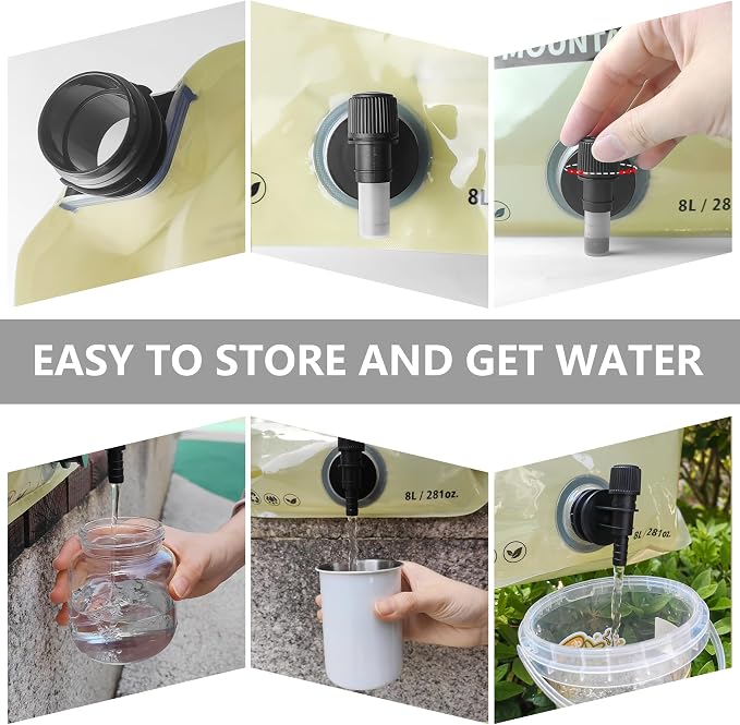 Collapsible 8L Water Storage Bag, BPA-Free Portable Folding Water Jug - Image 5