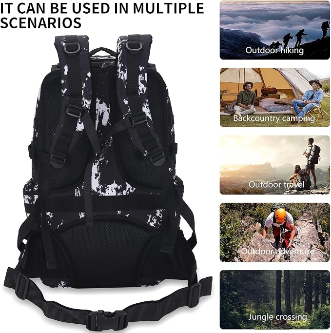 50L Military Tactical Backpack Hiking Waterproof Backpack Large Military Pack 3 - Image 3