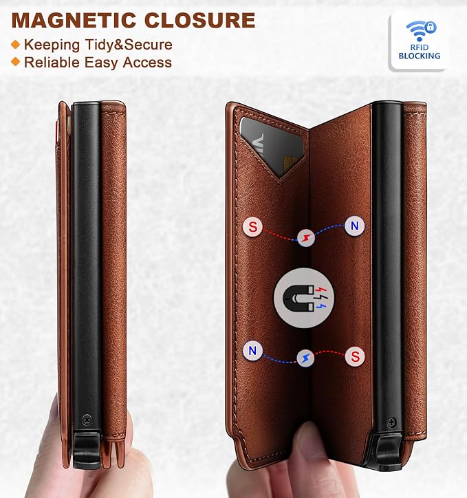 BULLIANT Men Wallet Leather Wallet Card Holders Money Clip - Image 3