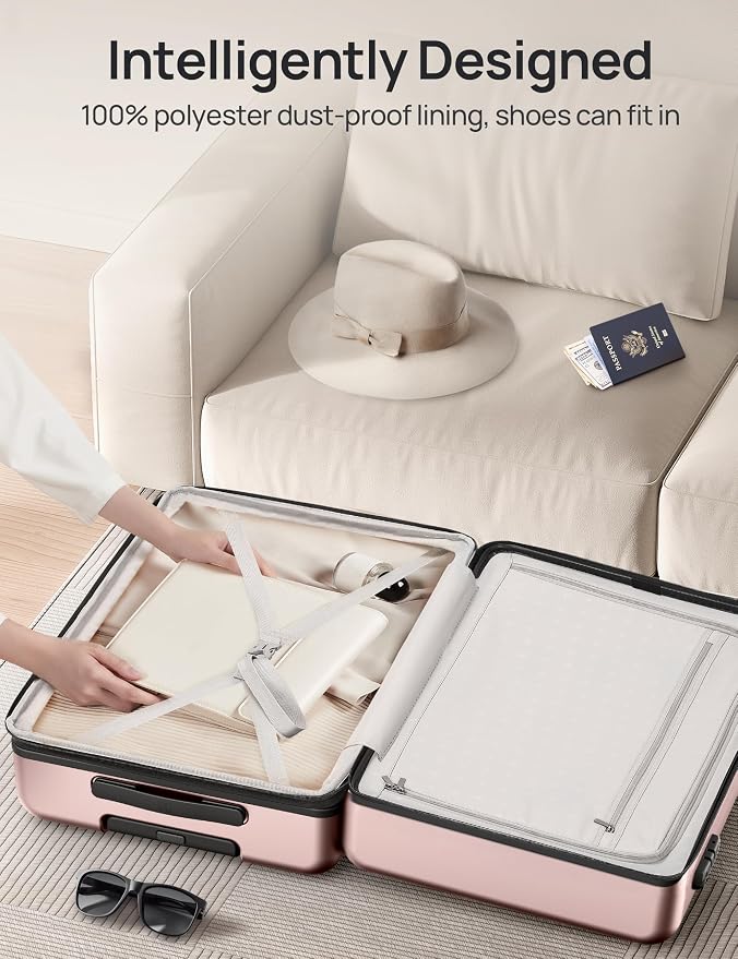 Carry on Luggage 22 X 14 X 9 Airline Approved, 20 Inch Luggage - Image 9
