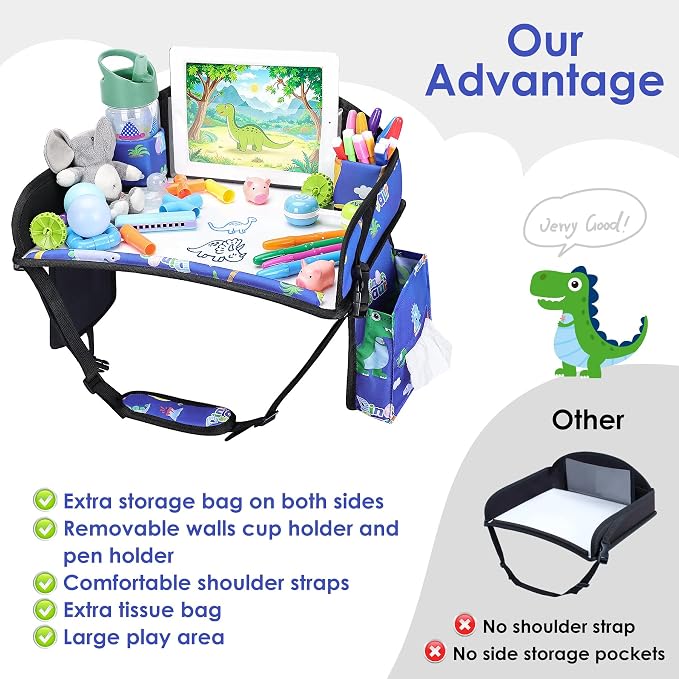 2PCS Kids Travel Tray for Airplane - Image 7