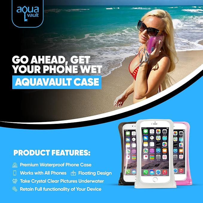 AquaVault 100% Waterproof Floating Smart Phone Case & Money Pouch - Image 4