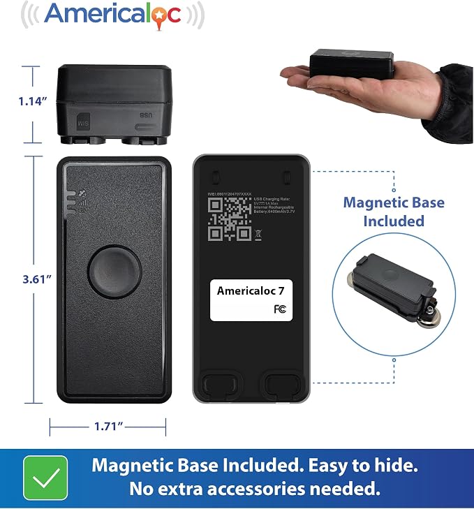 Americaloc Mini Seven GPS Tracker – Includes 4 Months of Free Service. - Image 5