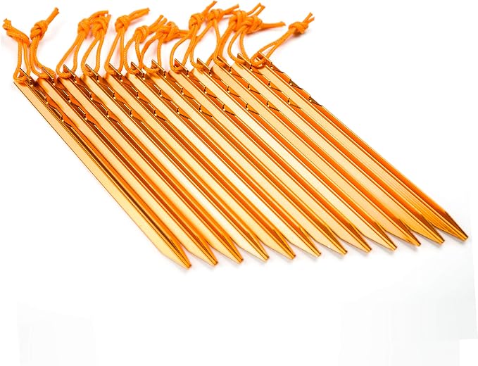 Aluminum Alloy Tent Stakes Pegs, Lightweight Metal Stakes Pegs - Image 3