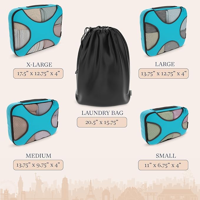 Shacke Premium 5 Packing Cubes Set - Image 4