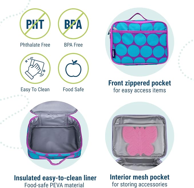 Wildkin Kids Insulated Lunch Box – Durable and Reusable - Image 4