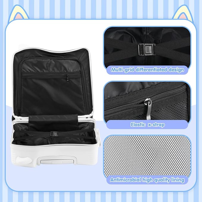 smilesun 20" Ride-On Travel Suitcase - Image 6