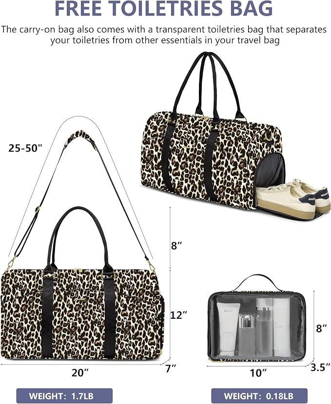Women Duffle Weekender Travel Bag: Large Duffel Bags - Image 5