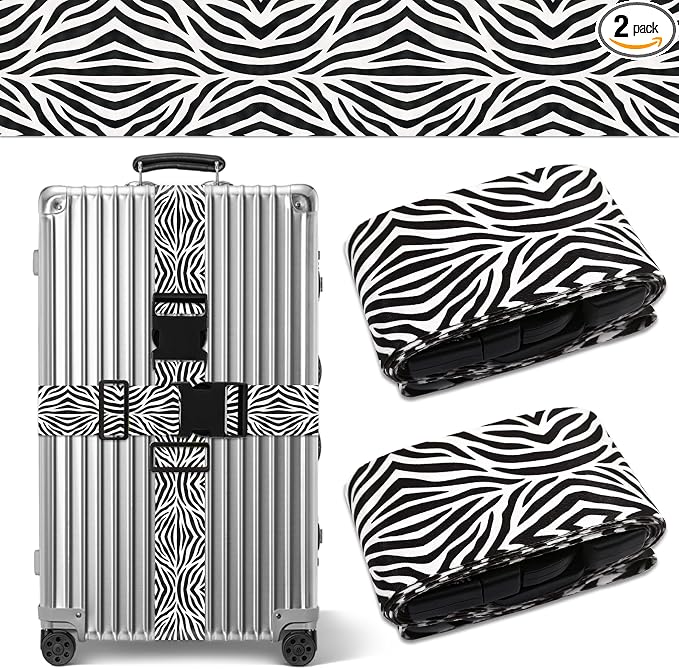 Zebra Luggage Straps for Suitcases TSA Approved, Luggage Identifiers for by Unknown