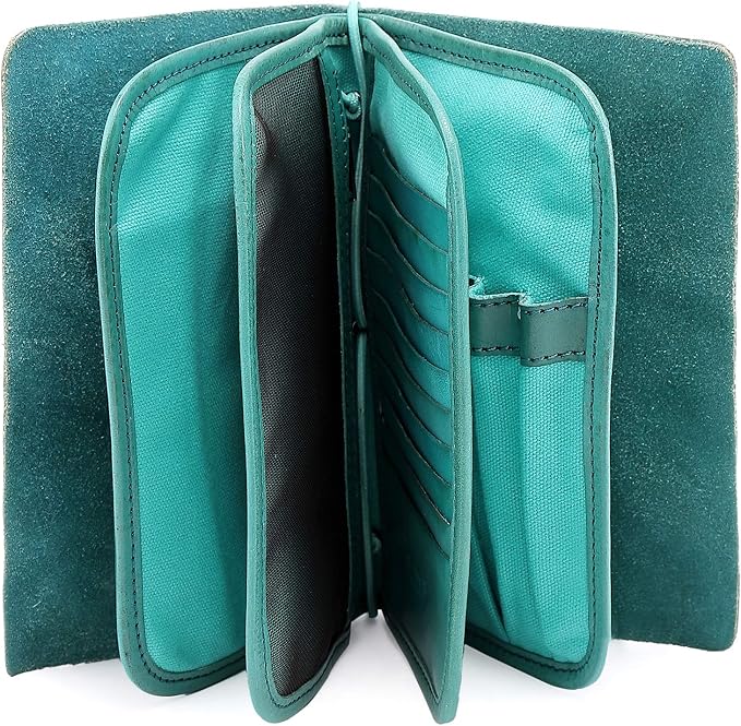 Genuine Leather Nomad Organizer Travel Wallet | Women's Wallet Clutch Passport - Image 9