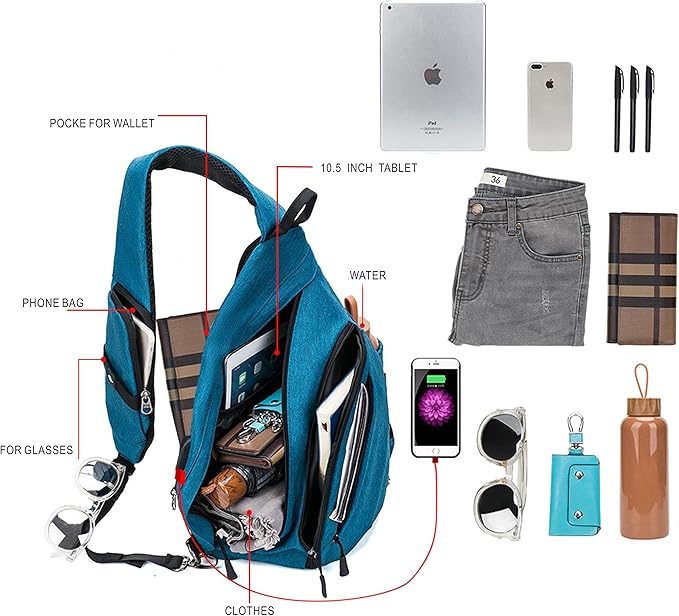 Water-Proof Sling bag/Crossbody Backpack/Shoulder Bag - Image 2
