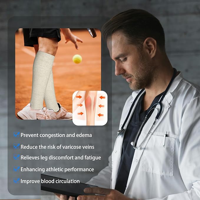 LEVSOX Thick Cotton Compression Socks - Image 6
