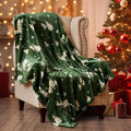 PHF Printed Fleece Throw Blanket, No Shed No Pilling Ultra Soft Plush Cozy Xmas by PHF
