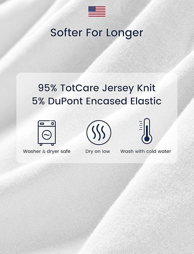 Graco Pack and Play Sheets Fitted, TotAha Buttery Soft Mini Crib Sheets Girl - Image 5