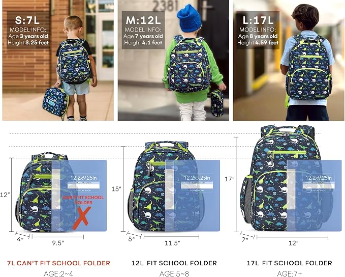 mibasies Toddler Backpack for Boys 2-4: Cute Kids Backpacks Boys - Image 4