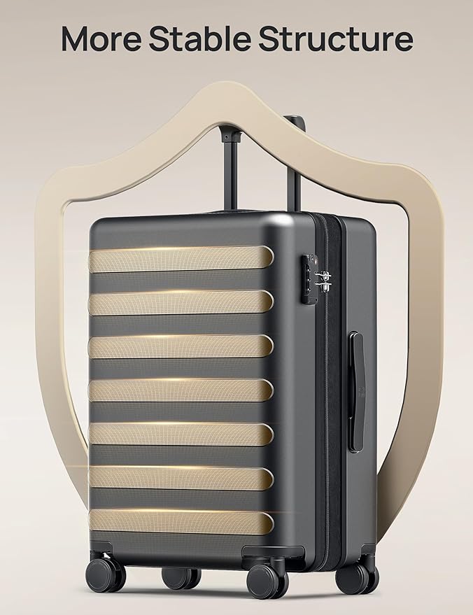 Carry on Luggage 22 X 14 X 9 Airline Approved, 20 Inch Luggage - Image 2