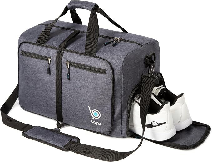 Bago Foldable Duffel Bags for Traveling Women & Men - 60L Medium Packable - Image 4