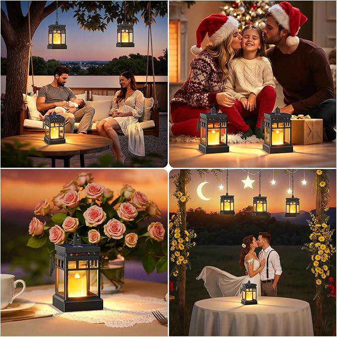 KOOPER Solar Lanterns Outdoor Waterproof, 2 Modes Hanging Solar Lantern - Image 8