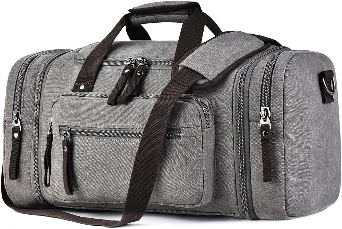 Felipe Varela Duffle Bag for Men, Expandable Canvas Duffel Bag for Travel by FelipeVarela