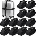 Eccliy 12 Pack Luggage Straps Suitcase Belts Wide Adjustable Packing Straps by Eccliy