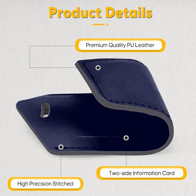 8 Pack Leather Luggage Travel Bag Tags by Travelambo - Image 4